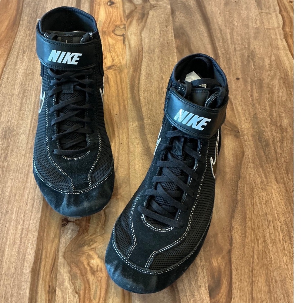 Nike Speedsweep VII Wrestling Shoes Black White Mens Size 11 366683-001 - Picture 7 of 11